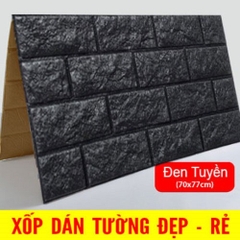 xốp dán tường - xốp dán tường mầu đen