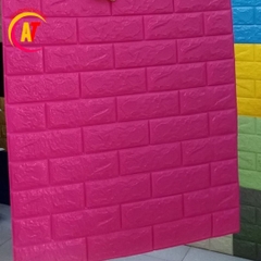 XỐP DÁN TƯỜNG 3D HỒNG ĐẬM