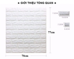 Xốp Dán Tường 3D Gía Rẻ Hà Nội