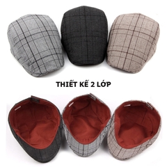 Mũ beret nam đẹp kiểu dáng thời trang BR003