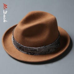 Mũ phớt nam hiệu MrDuck MP034 viền vải sang trọng