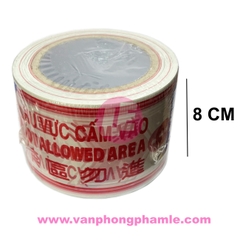 Băng keo cảnh báo khu vực cấm