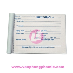 Biên nhận 2 liên GL 10 x 15 Cm