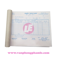 Phiếu Nhập Kho / Xuất kho 3L A5 NY 20x16 ngang