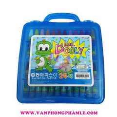 Sáp Dooly 24 màu hộp nhựa