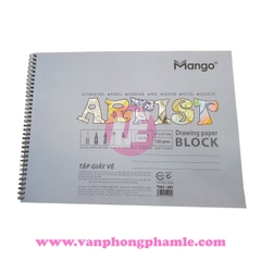 Tập vẽ A3 Mango lò xo 120 Gsm 30 PS TVA3-ART