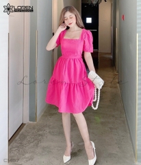 Đầm nơ hồng C1467