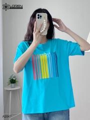 Áo thun nữ LOREN cổ tròn in chữ A2847
