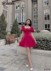 Đầm cut out đỏ C1176