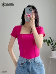Áo thun nữ LOREN cổ chữ u A6977
