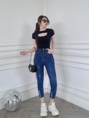 Áo kiểu nữ LOREN khoét ngực A61101