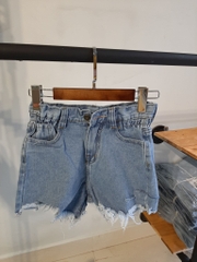 Quần jean short tua xanh B5028