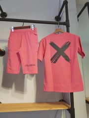 Sét thun nữ lửng collusion hồng A9039