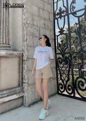 Set quần short áo thun trắng A9052