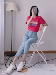 Quần jean baggy LOREN xẻ lai B5128