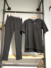 Sét thun nữ dài đen A9003