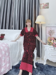 Đồ ngủ pijama tay ngắn quần dài đen D1721