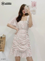 Đầm hoa nhí hồng C1371