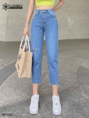Quần jean baggy LOREN rách tua B51036