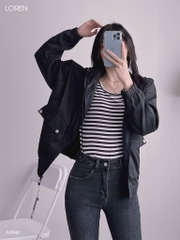 Áo khoác LOREN dù 2 túi hộp A4944