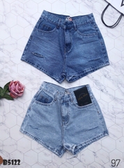 Quần jean short rách xanh B5122