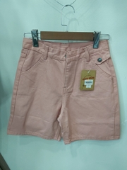 Quần jean ngố kiểu túi trơn hồng B5251