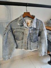 Áo khoác jean tua xanh A4098