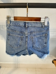 Quần jean short rách xanh B5021