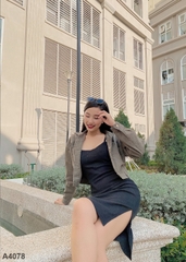 Áo khoác kaki xanh A4078