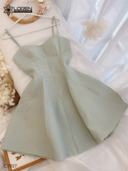 Đầm LOREN gân xòe 2 dây C1927