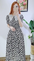Đầm hoa cúc đen C1126