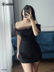 Áo kiểu nữ LOREN bozip lưới bèo A6996