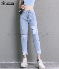 Quần jean baggy LOREN rách tua B5144