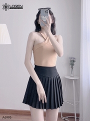 Áo kiểu nữ LOREN bozip chéo cổ A6995