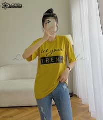 Áo thun nữ LOREN in chữ vàng A2735