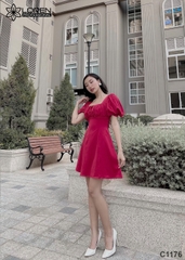 Đầm cut out đỏ C1176