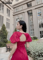 Đầm cut out đỏ C1176