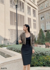 Áo khoác kaki xanh A4078