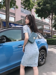 Đầm LOREN hoa cúc xanh C1133