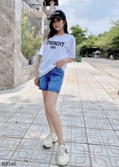 Quần jean ngố rách xanh B5340