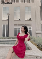 Đầm cut out đỏ C1176