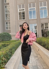 Áo khoác kaki LOREN hồng A4082