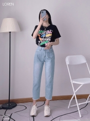 Quần jean baggy LOREN kiểu túi B5136