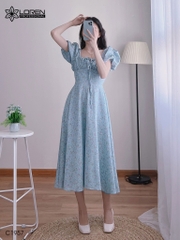 Đầm nữ LOREN hoa xanh C1957