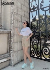 Set quần short áo thun trắng A9052