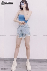 Quần jean short rách xanh B5094
