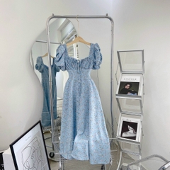 Đầm nữ LOREN hoa xanh C1957