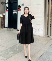 Đầm baby doll đen C1637