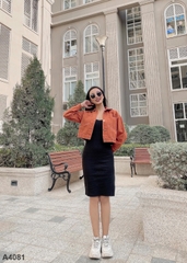 Áo khoác kaki cam A4081