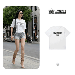Áo thun nữ LOREN givenchy trắng A2049